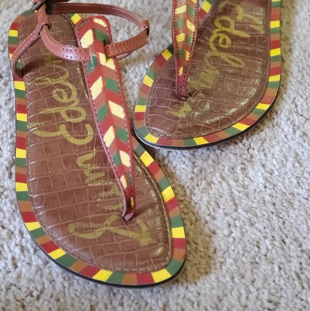 Sam Edelman painted sandals - Picture 2 of 4